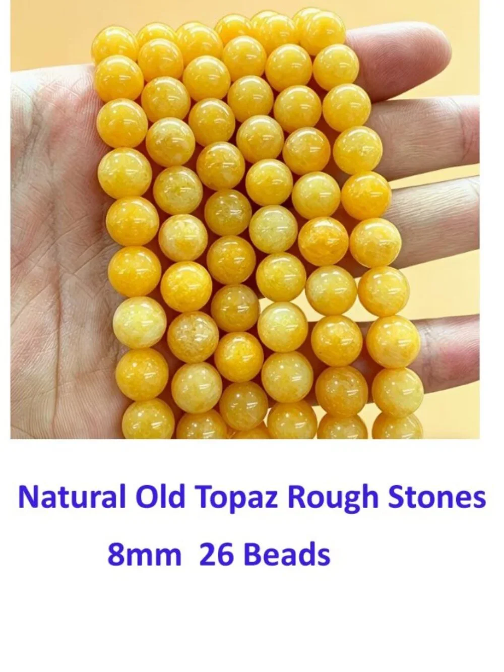 Natural Old Topaz Rough Stones 8mm  26 Stones